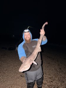 Gatty Gatland with a Bull Huss of 8lb 9oz 8dr